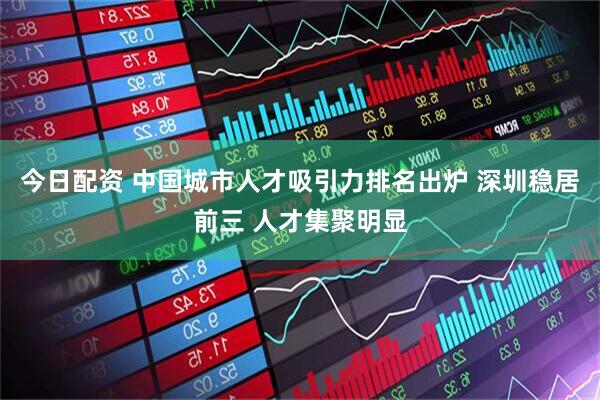今日配资 中国城市人才吸引力排名出炉 深圳稳居前三 人才集聚明显