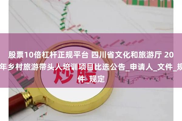 股票10倍杠杆正规平台 四川省文化和旅游厅 2025年乡村旅游带头人培训项目比选公告_申请人_文件_规定