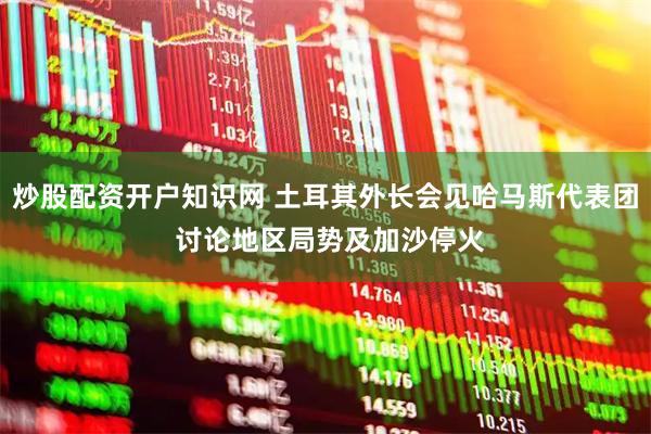 炒股配资开户知识网 土耳其外长会见哈马斯代表团 讨论地区局势及加沙停火